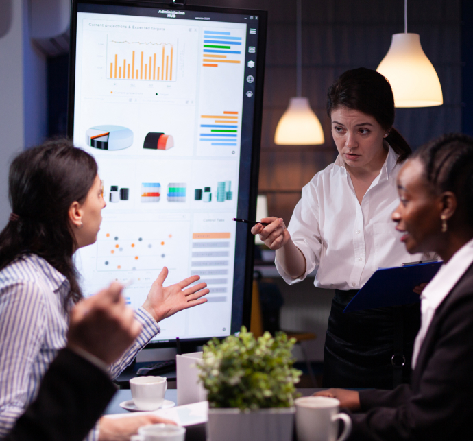 Team working in office